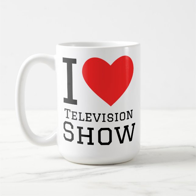 I love television show coffee mug (Left)