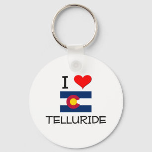 I Love TELLURIDE Colorado Key Ring