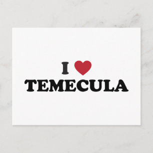 I Love Temecula California Postcard