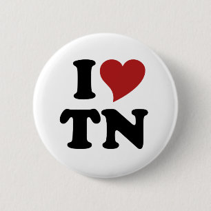 I Love Tennessee 6 Cm Round Badge