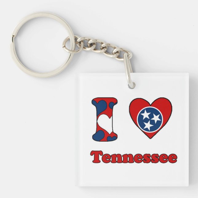 I love Tennessee Key Ring (Front)