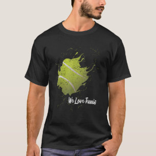 I Love Tennis Ball Club Tennis Player T-Shirt