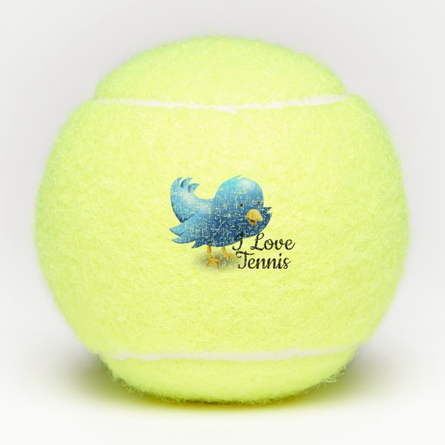 I Love tennis Bird Balls (Front)