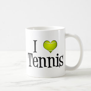 I Love Tennis Coffee Mug
