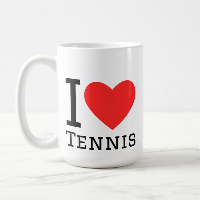 I love tennis coffee mug (Left)