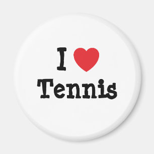 I love Tennis heart custom personalised Magnet