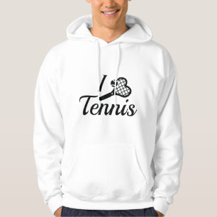 I Love Tennis Hoodie