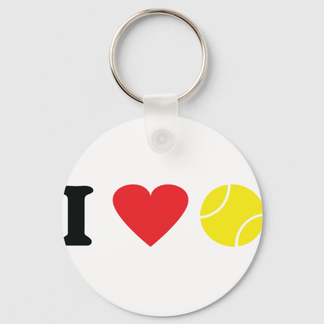 I love tennis icon key ring (Front)