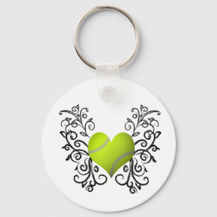 I Love Tennis Key Ring