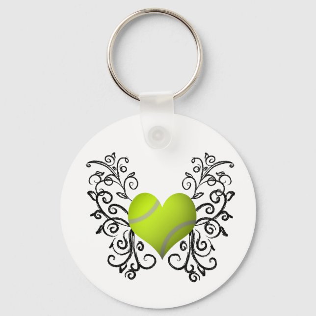 I Love Tennis Key Ring (Front)