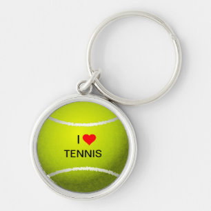 I Love Tennis keychain