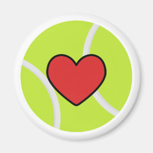 i love tennis magnet
