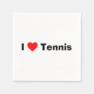 I love Tennis  Napkin