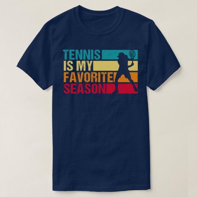 I Love Tennis  T-Shirt (Design Front)