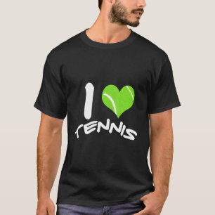 I Love Tennis Tournament Game Set Match Sport T-Shirt