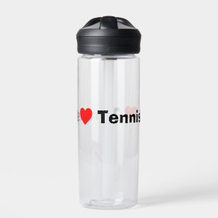 I love Tennis  Water Bottle