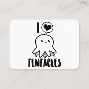 I Love Tentacles T-shirt Cute Octopus Tee Business Card