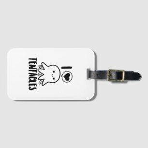 I Love Tentacles T-shirt Cute Octopus Tee Luggage Tag