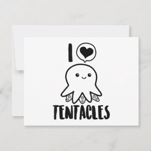 I Love Tentacles T-shirt Cute Octopus Tee Save The Date