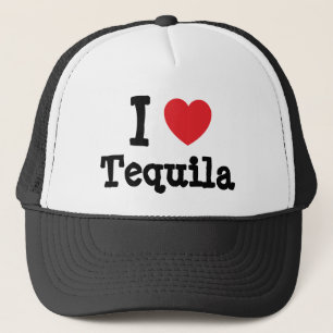 I love Tequila heart T-Shirt Trucker Hat