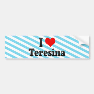 I Love Teresina, Brazil Bumper Sticker