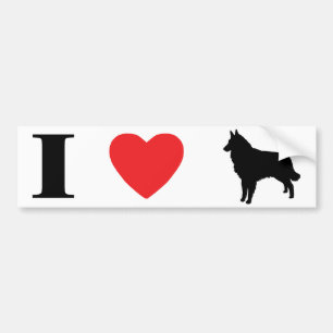 I Love Tervurens Bumper Sticker