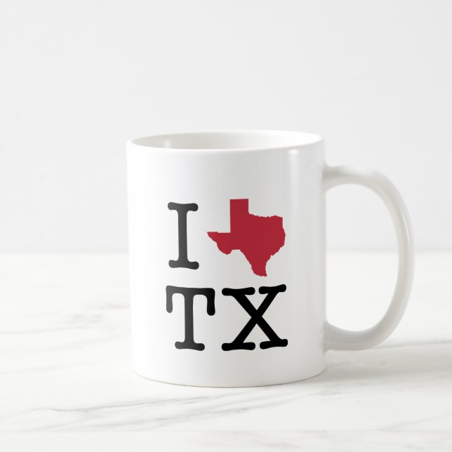 I Love texas Coffee Mug (Right)