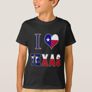 I Love Texas Flag T-Shirt