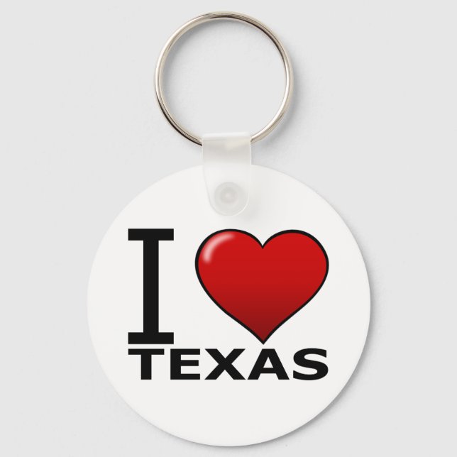 I LOVE TEXAS KEY RING (Front)