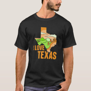 I Love Texas Pride Texan Patriotic Sayings Premium T-Shirt