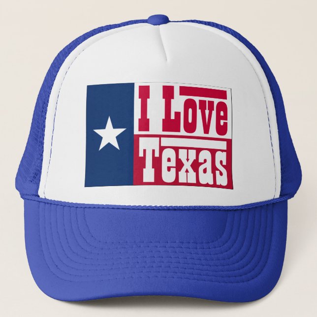 I Love Texas Trucker Hat (Front)