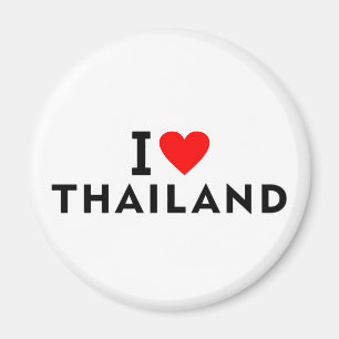 I love Thailand country like heart travel tourism Magnet