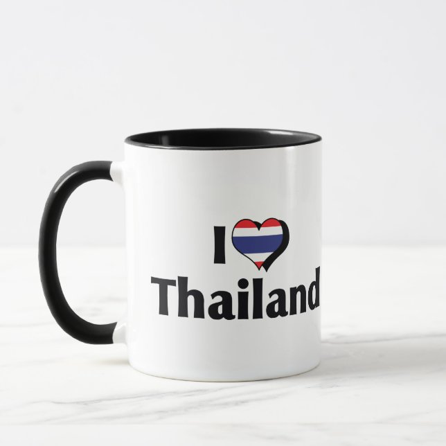 I Love Thailand Flag Mug (Left)