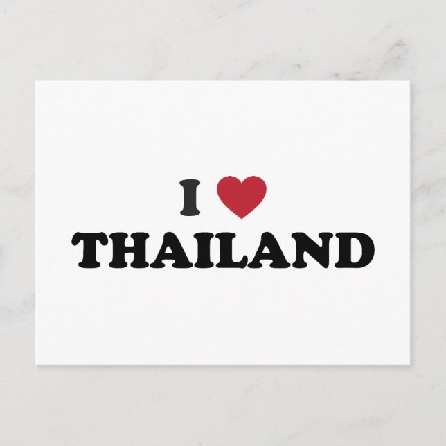 I Love Thailand Postcard (Front)