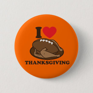 I love Thanksgiving 6 Cm Round Badge