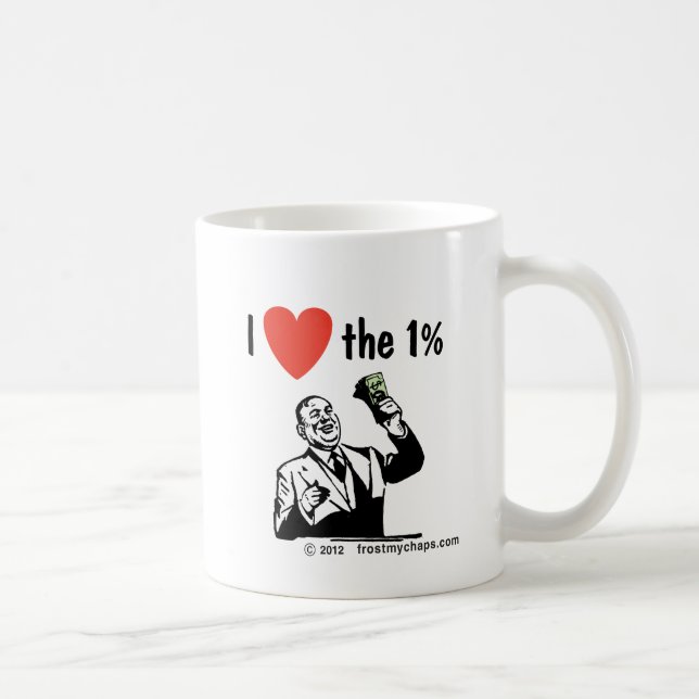 I LOVE the 1% Coffee Mug (Right)