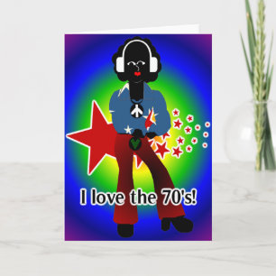 I Love The 70's Greeting Card