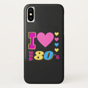 I Love The 80's  iPhone X Case