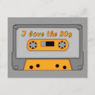 I Love The 80s (cassette) Postcard