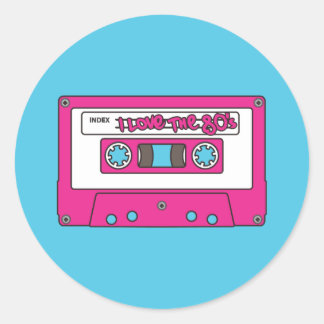 I love the 80's classic round sticker
