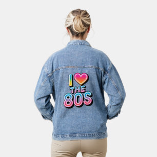 I love the 80s denim jacket