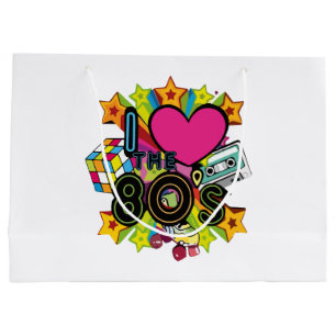 i love the 80s large gift bag