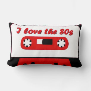 I Love The 80's Lumbar Cushion