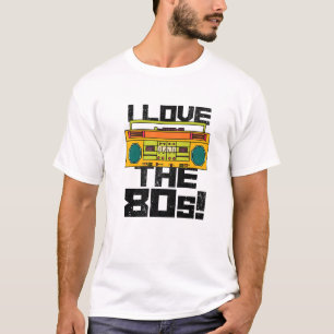 I Love The 80S Party Outfit, Cassette Tape Radio P T-Shirt