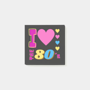 I Love The 80's Post-it Notes