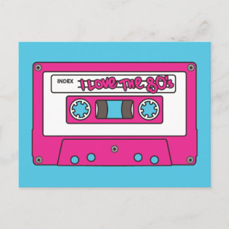 I love the 80's postcard