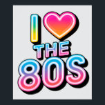 i love the 80s poster<br><div class="desc">i love the 80s poster  - perfect for an 80's party, </div>