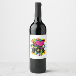 i love the 80s wine label