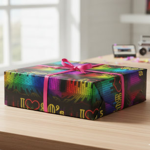 I Love The 80's Wrapping Paper