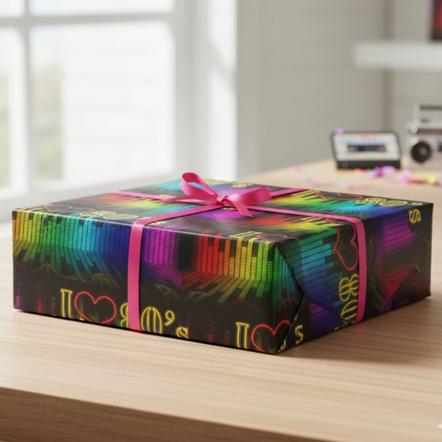 I Love The 80's Wrapping Paper (I Love The 80's Wrapping Paper)